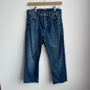 MOTHER The Tomcat Ankle Jeans Night Clubbing 27 Frayed Hem